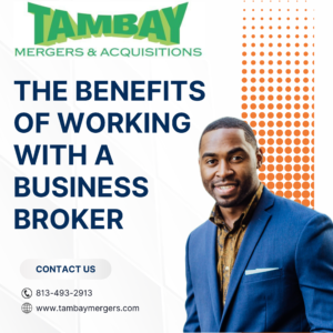 A tampa business broker on a graphic